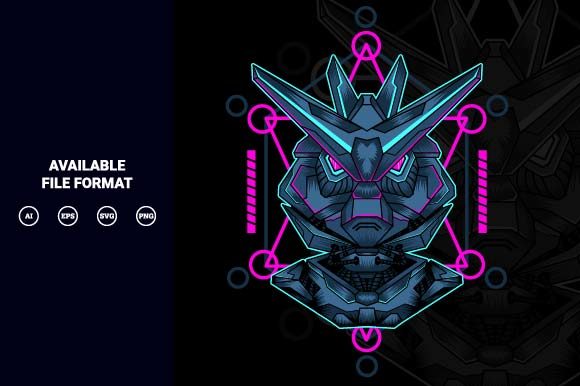 Download Mecha with Sacred Geometry Background - Sacred Collection