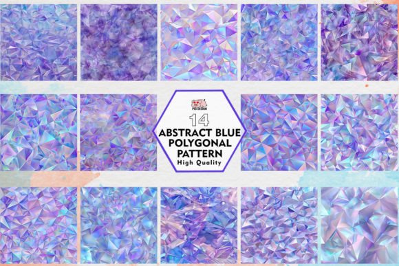 Download Abstract Blue Polygonal Pattern Clipart - Polygonal Collection