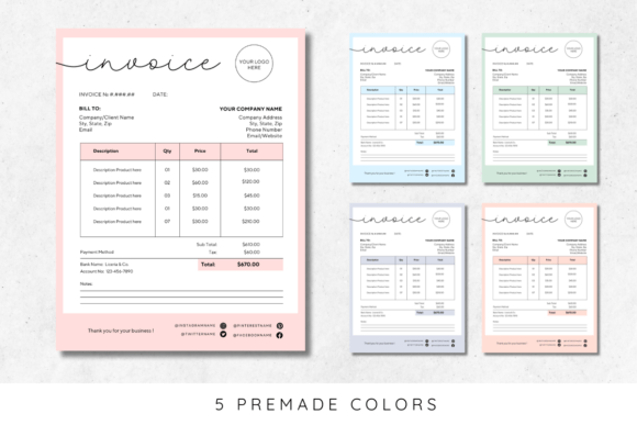 Download Customizable Business Invoice Template - Premium Resources