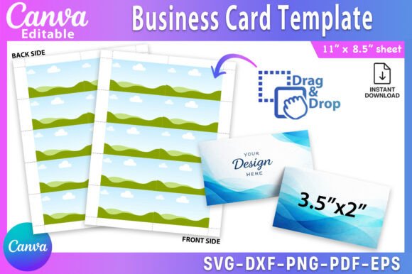 Download Business Card Canva Template - Business Collection