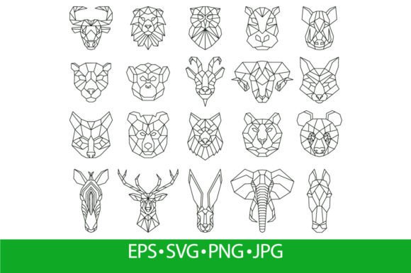 Download Polygonal Geometric Linear Animal Fox - Polygonal Collection