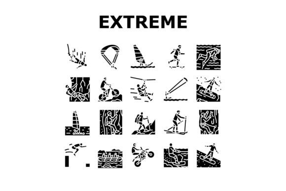 Download Extreme Sport Sportsman Activity Icons - Icons Collection