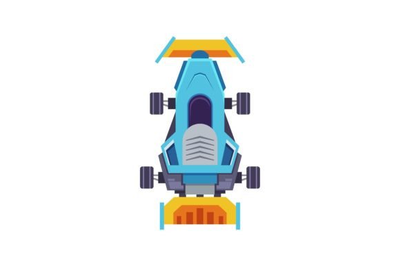 Download Top View of Race Car Vector. Automobile - Automobile Collection